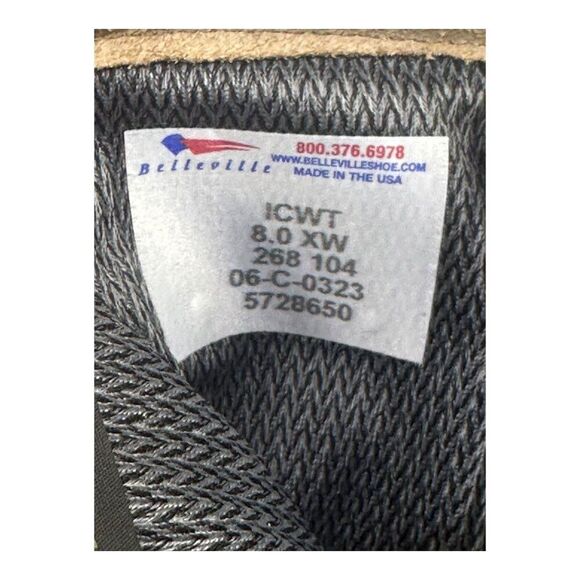 Belleville Gore-Tex ICWT Military Boots 8XW Tan Leather Insulated Waterproof USA - Picture 3 of 13